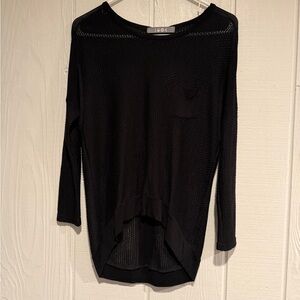 Coin 1804 Black Sweater with Eyelets